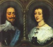 Charles I of England and Henrietta of France dfg DYCK, Sir Anthony Van